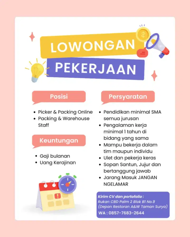 Lowong Pekerjaan