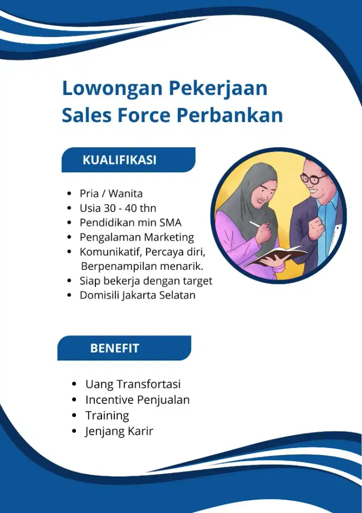 Lowongan kerja Sales Perbankan