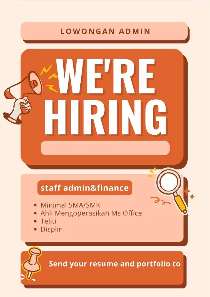 Staff Admin dan Finance