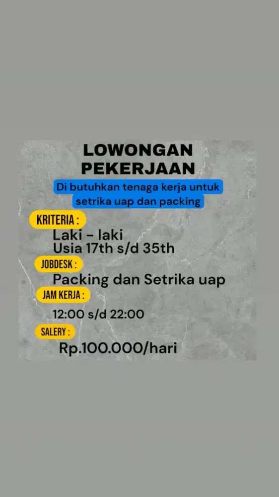 JASA PACKING DAN SETRIKA UAP LAUNDRY