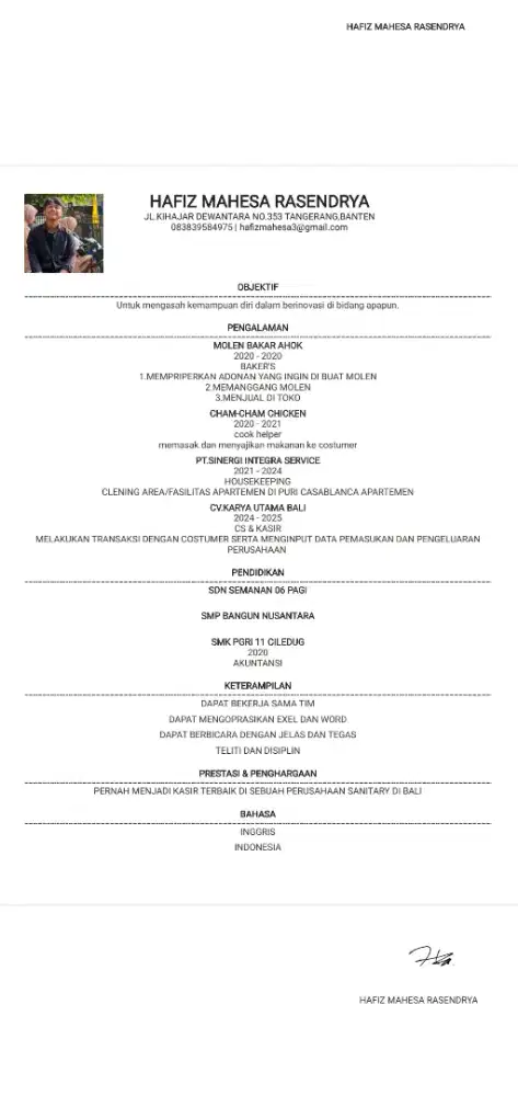 CARI LOWONGAN KERJA