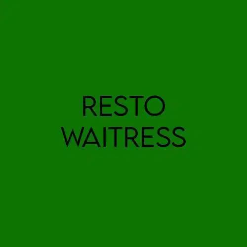 Dicari Waiter Waitress Pelayan untuk Resto di Rawamangun