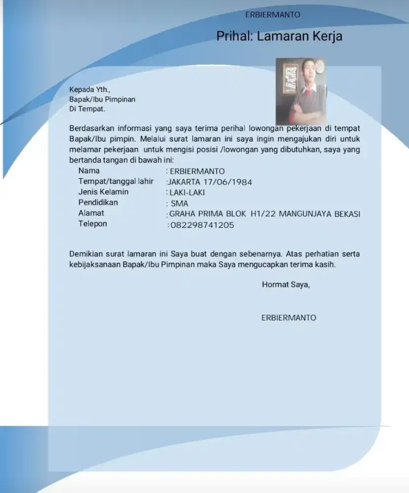 Mencari pekerjaan sesuai pengalaman
