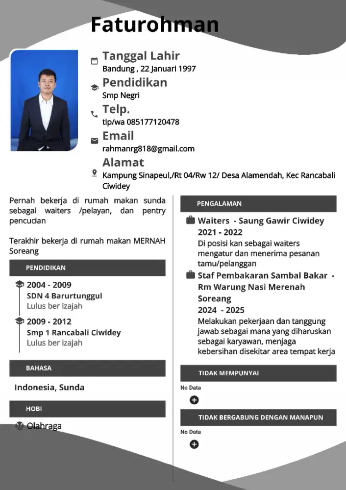 Cari pekerjaan serius hallal