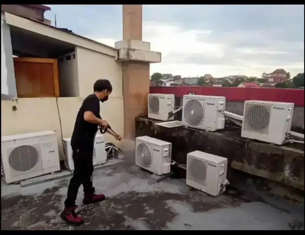 Service ac, cuci ac, bongkar pasang ac, service kulkas, mesin cuci dll