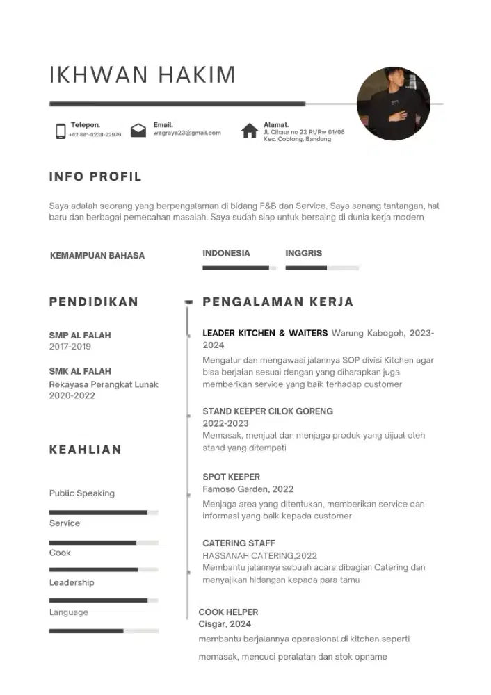 INFO LOKER/CASUAL FNB/RETAIL