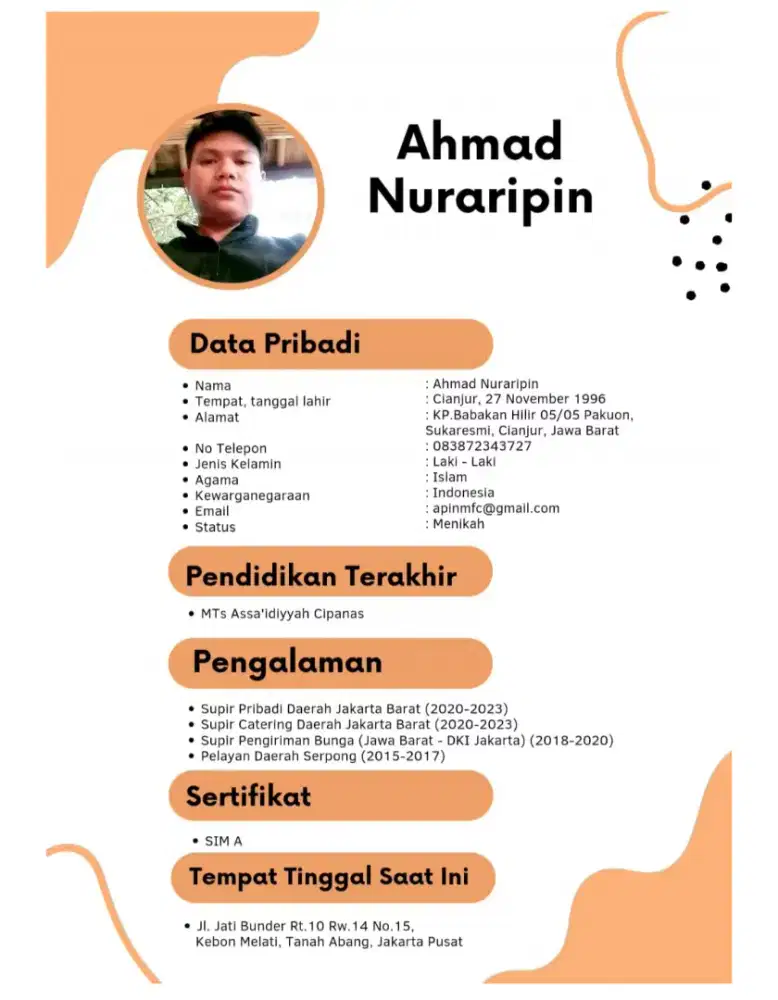 Mencari pekerjaan sopir/driver