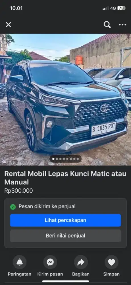 Rental mobil lepas kunci / plus driver ok