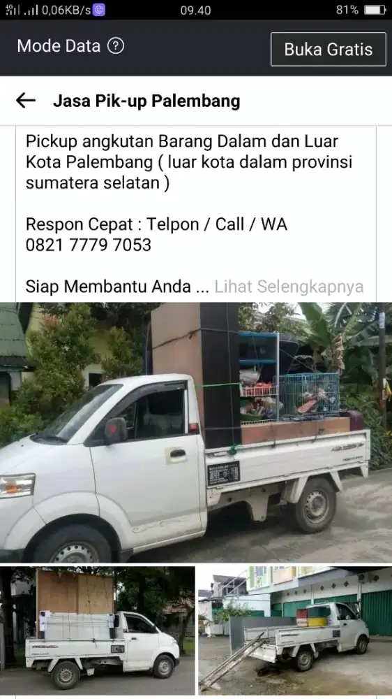 YOPI Jasa Angkutan Barang Mobil Pickup