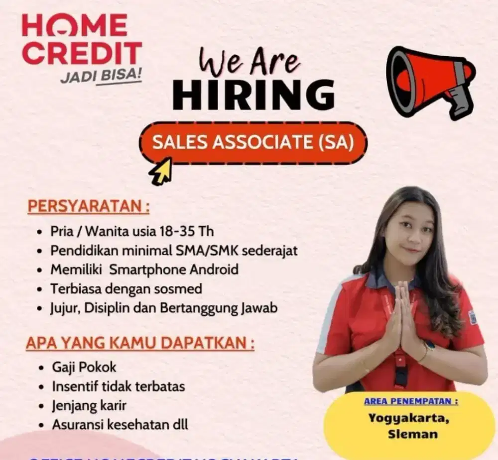 Sales Agent PT Home Credit Indonesia
