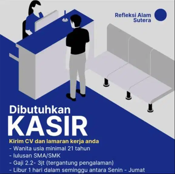 Lowongan Kasir Tempat Refleksi Keluarga Alam Sutera