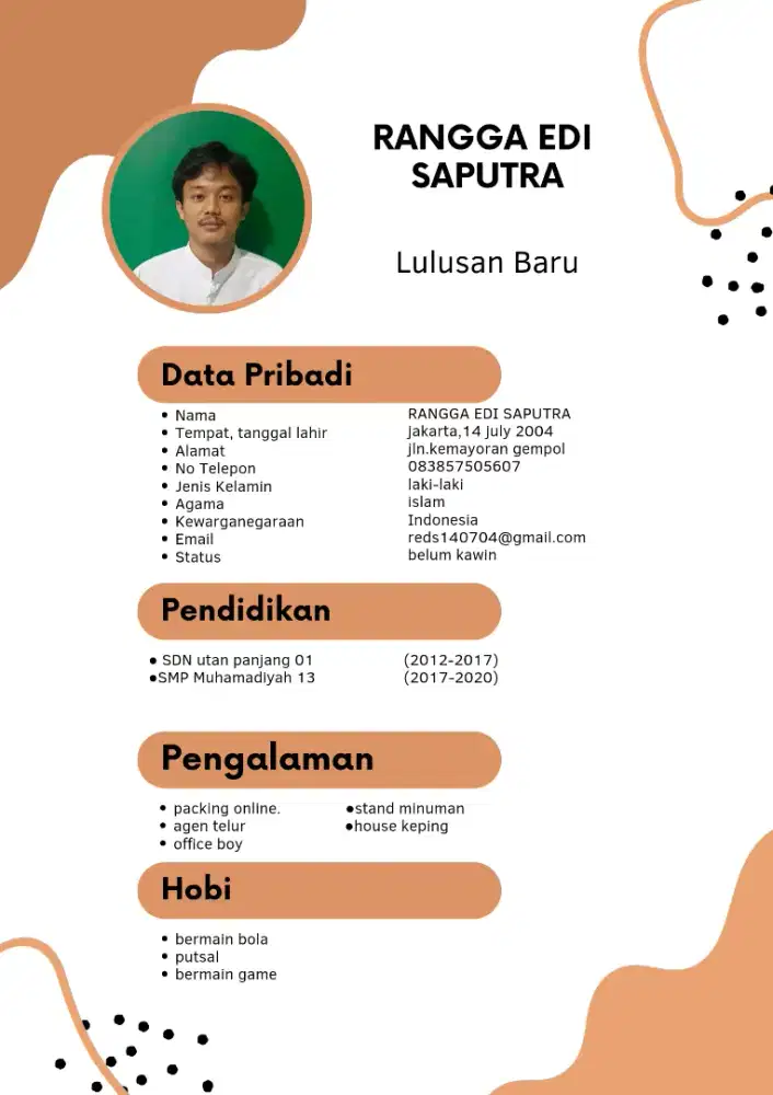 saya sedang mencari pekerjaan