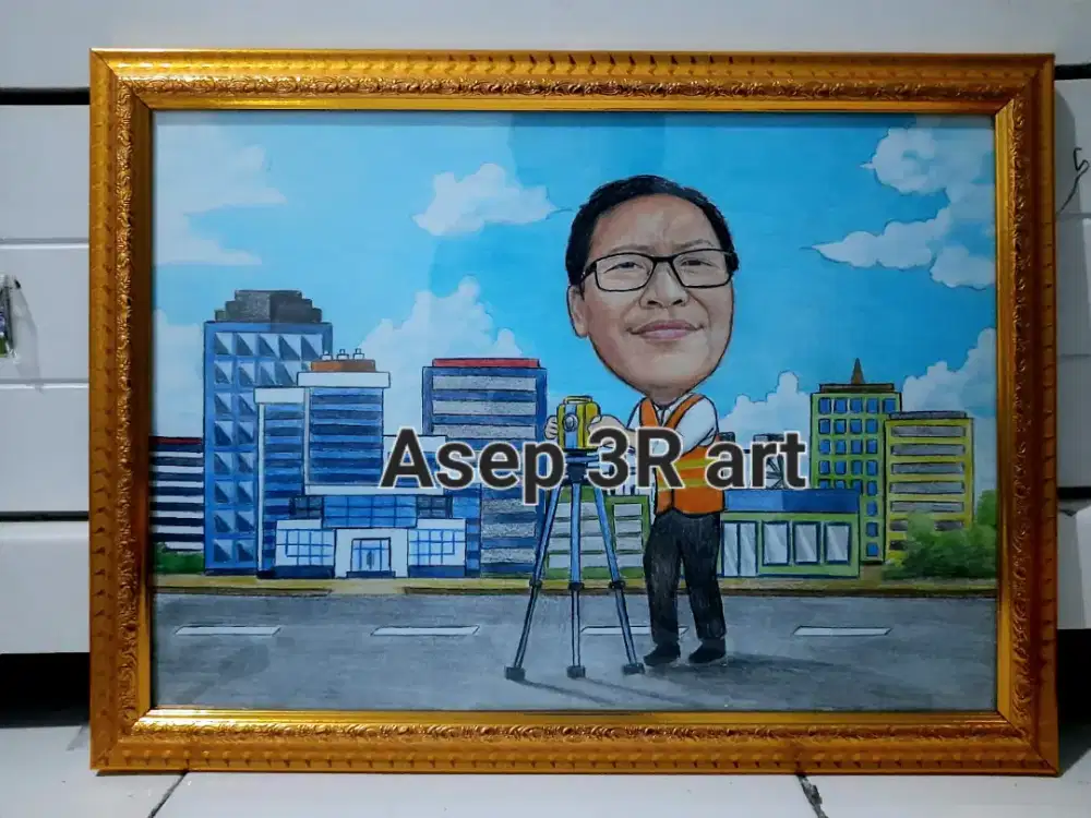 Jasa lukis sketsa wajah dan karikatur handmade