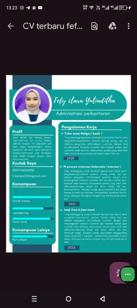 Fefy clara yuliaditha