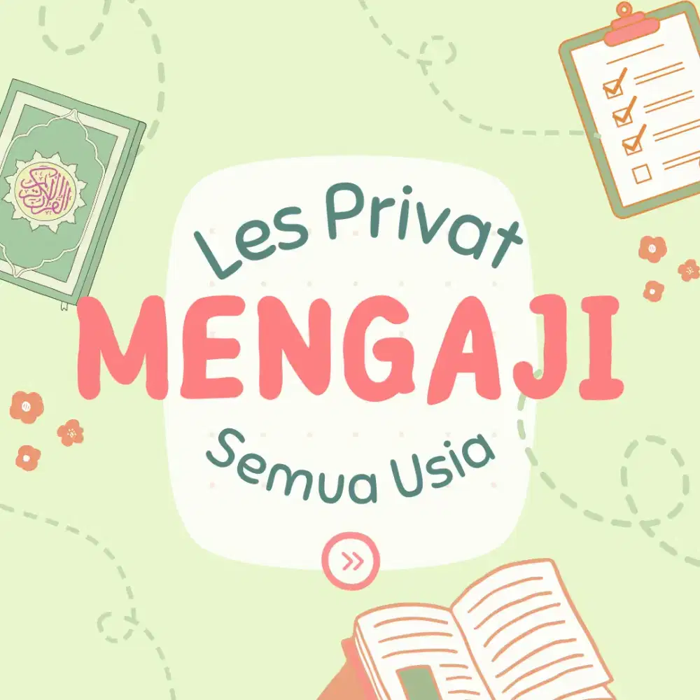 Les Privat Pelajaran SD dan Mengaji (Guru datang ke rumah)