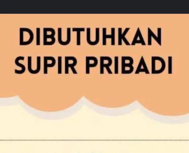 Dicari Supir Pribadi untuk Keluarga