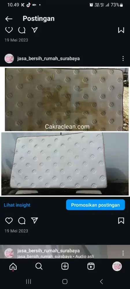 Bersih rumah harian dan cuci sofa