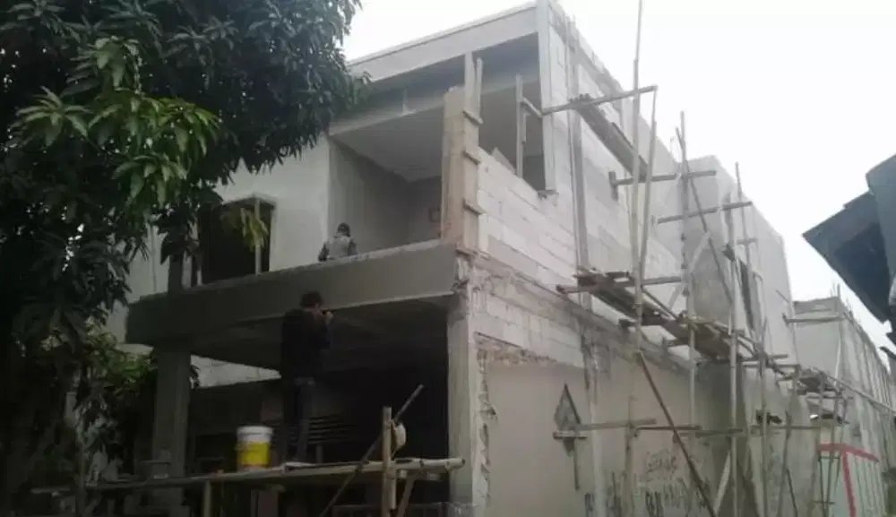 Tukang bangungan, borongan + material dan tenaga ataupun harian