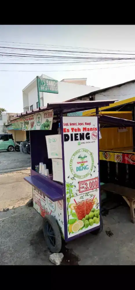 Jaga stand es teh dieng