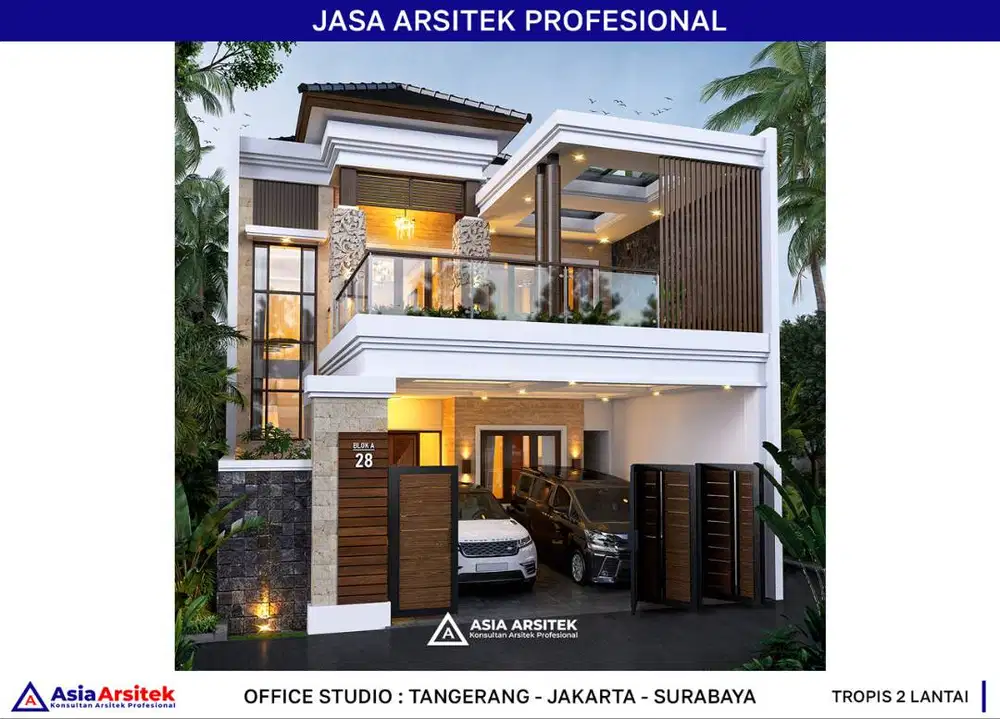 Jasa Arsitek Desain Rumah di Tangerang Desain Rumah 160 m2