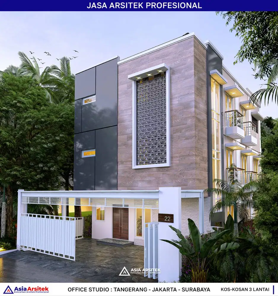 Jasa Arsitek Desain Gambar Kos-Kosan di Jakarta Selatan