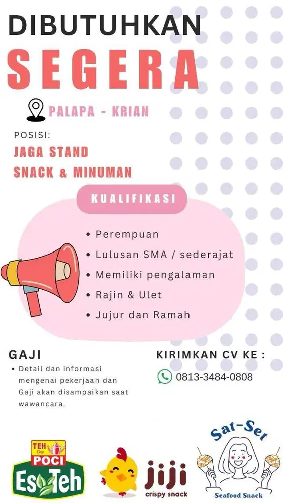 Jaga Stand Minuman & Snack