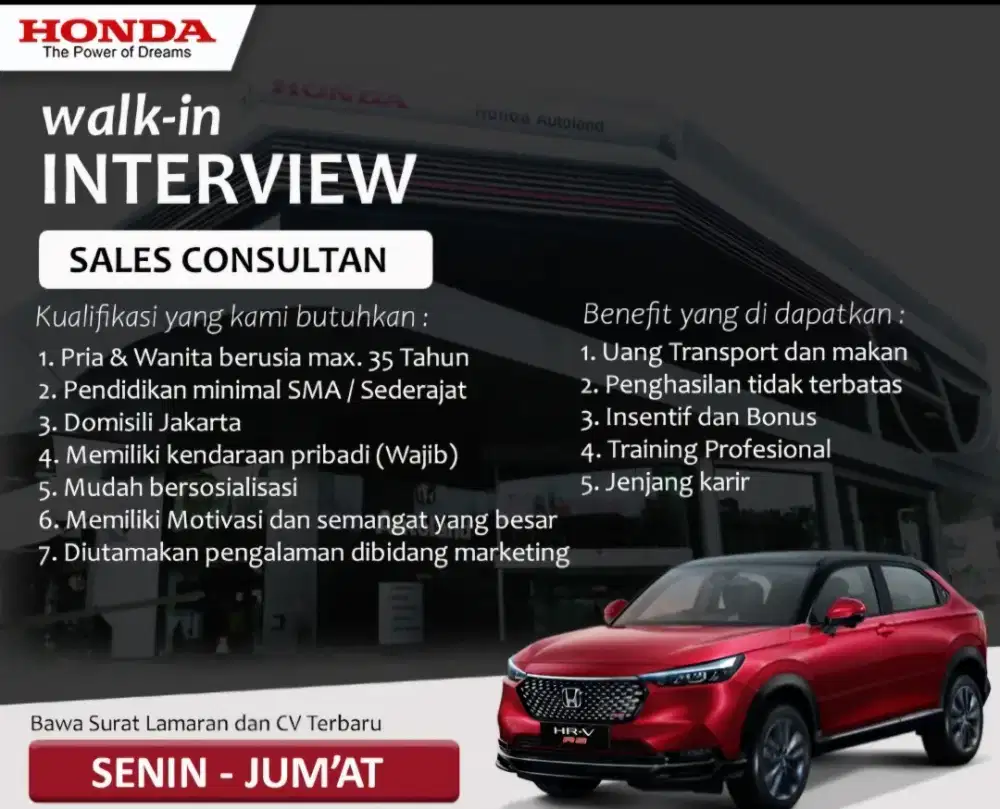Dibutuhkan Sales consultan