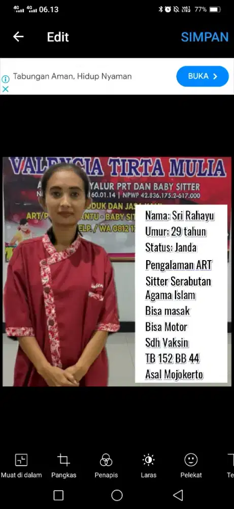 PRT dan Pembantu Sitter