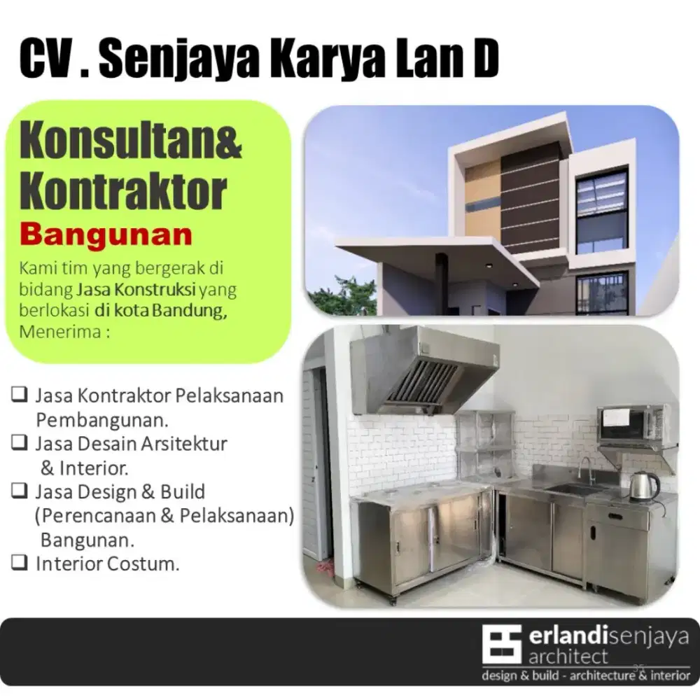 Jasa Kontraktor/ Arsitek & Interior/ Renovasi/ Tukang/ Kitchen Set