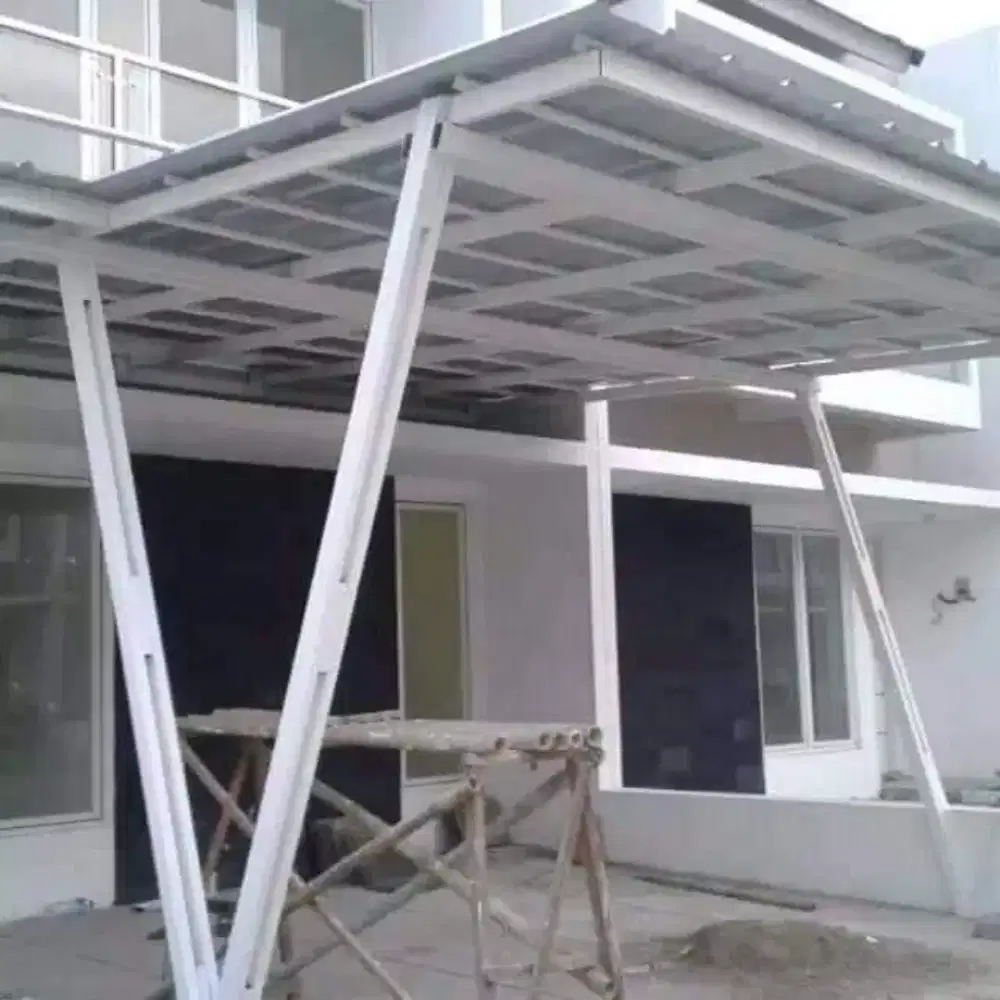 Pasang kenopi atap sepndek