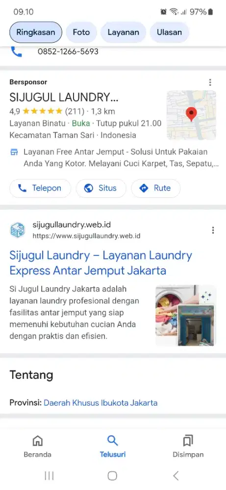 Dicari karyawan laundry berpengalaman khusus cowok
