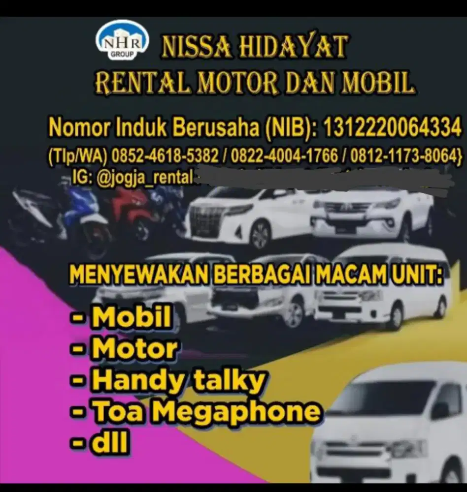 Nissa Hidayat rental motor