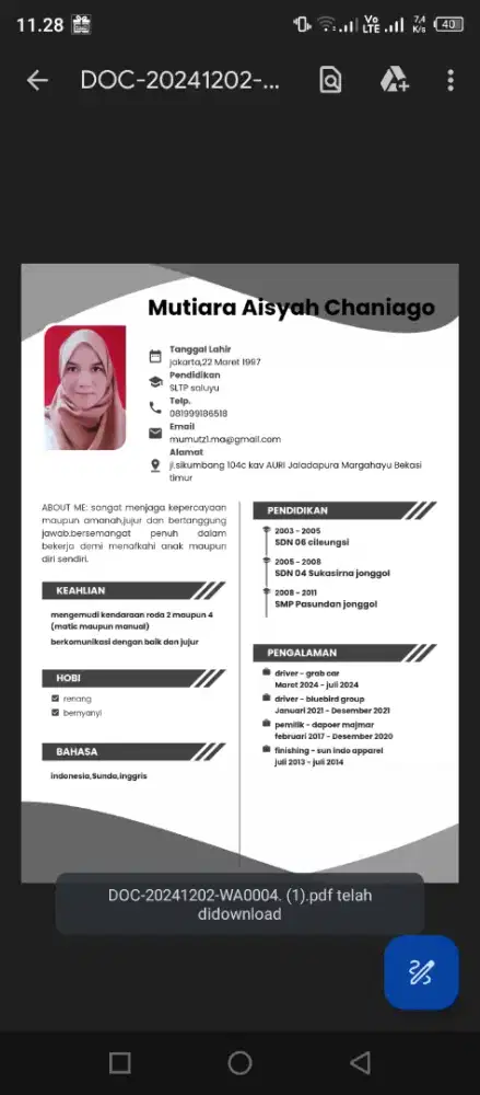 Butuh loker paa aja asal halal
