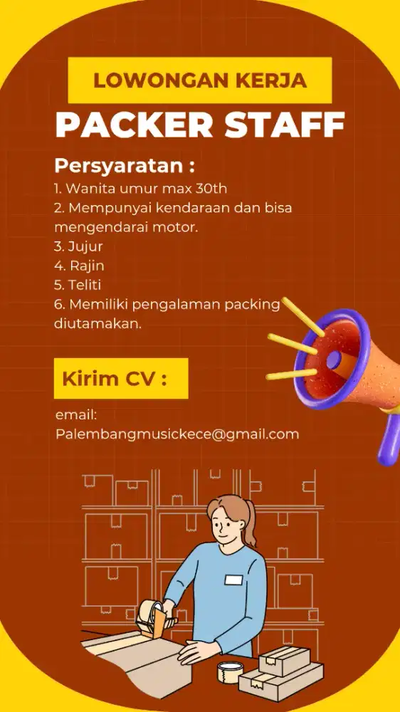 Lowongan Kerja untuk Bagian Packer Staff