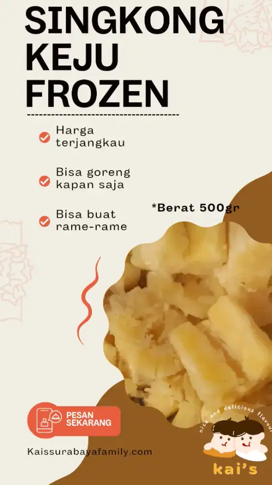 Di cari jaga Stand Singkong Keju Freelance