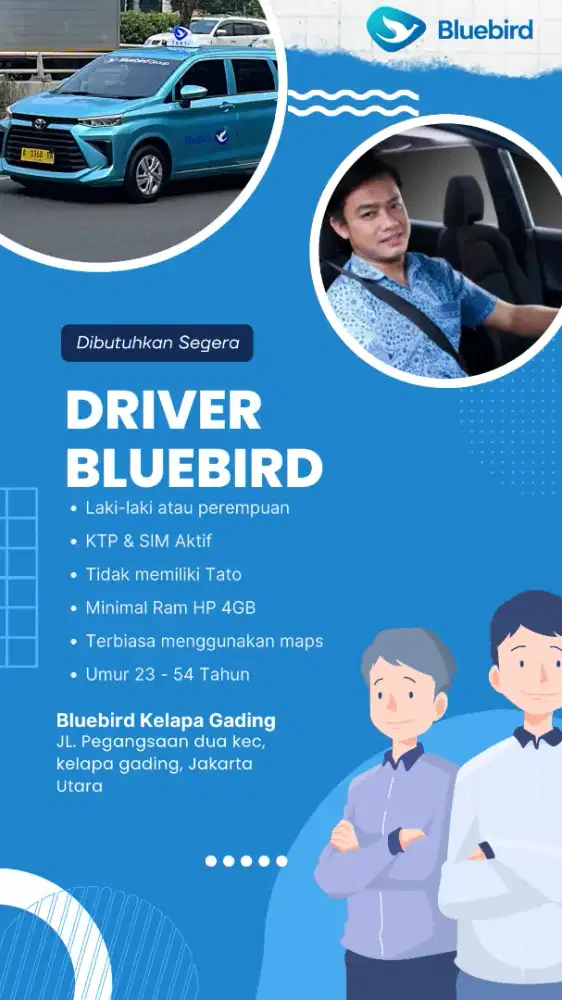 Driver Bluebird 50 Orang