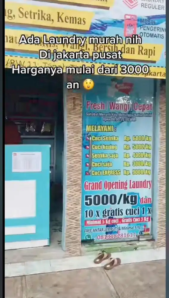 Di butuhkan karyawan untuk membuat nota laundry