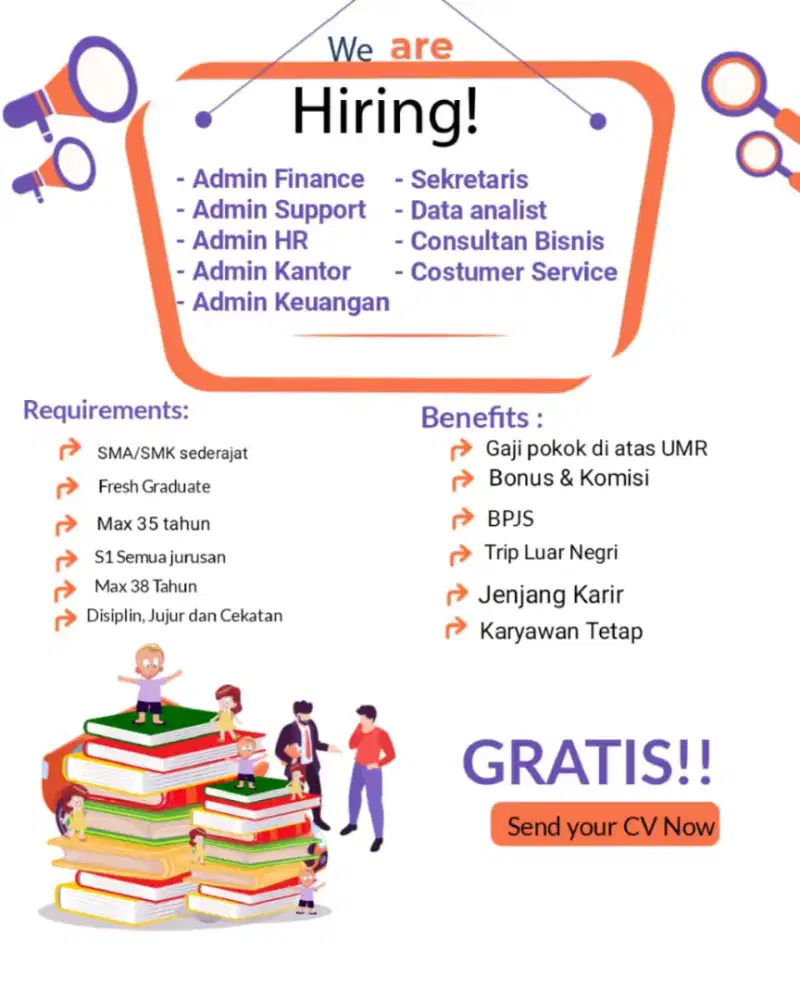 INFO LOWONGAN KERJA BARU BUTUH CEPAT
