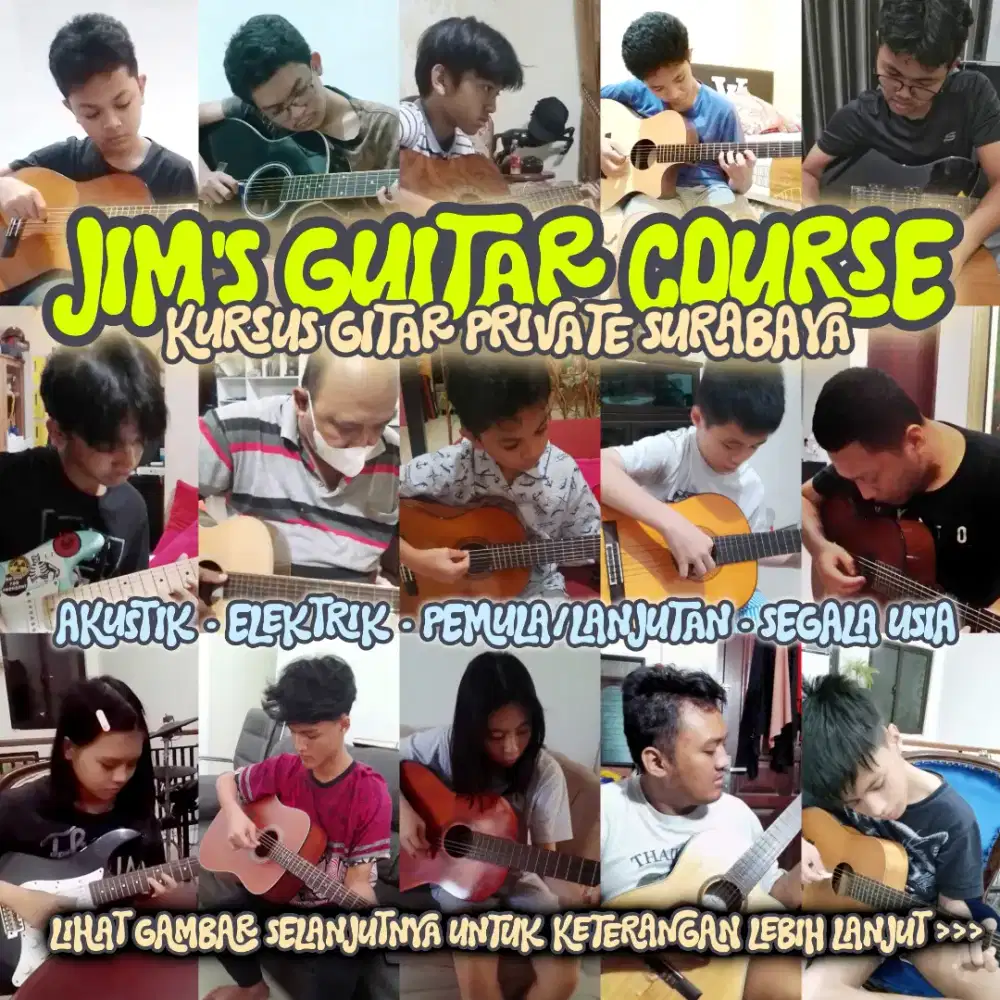 Kursus Les Gitar Private Surabaya