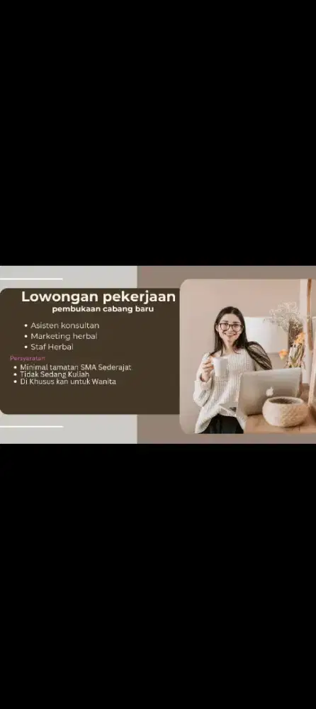 Membutuh kan bagian analis kesehatan dan asisten konsultan kesehatan
