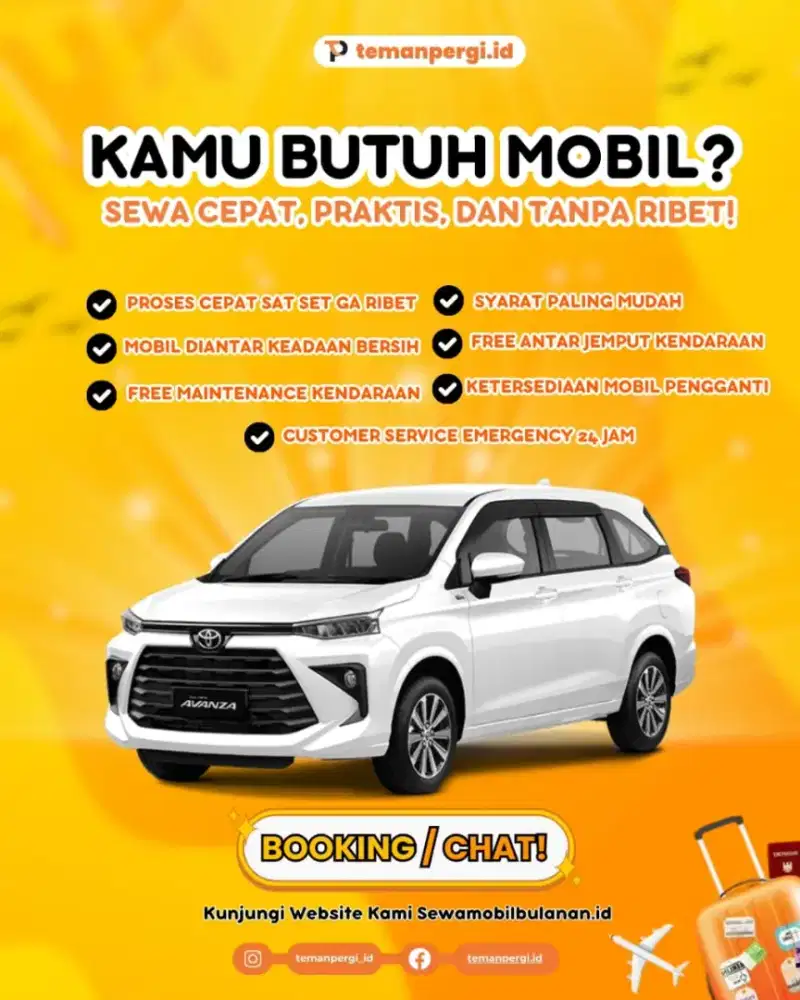 Hemat Waktu, Hemat Biaya - Sewa Mobil Harian Lepas Kunci Disini!!