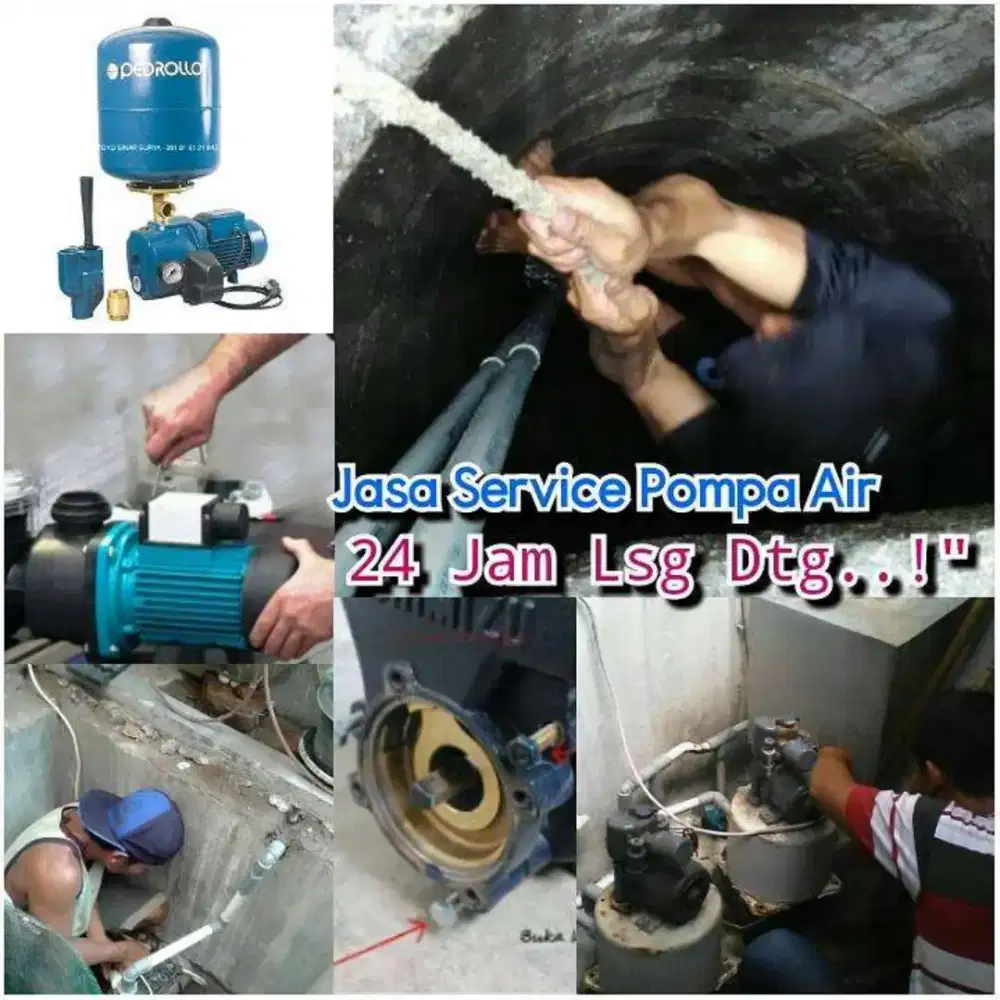 Jasa/ tukang service servis pompa air Sumur bor gali suntik sedot wc