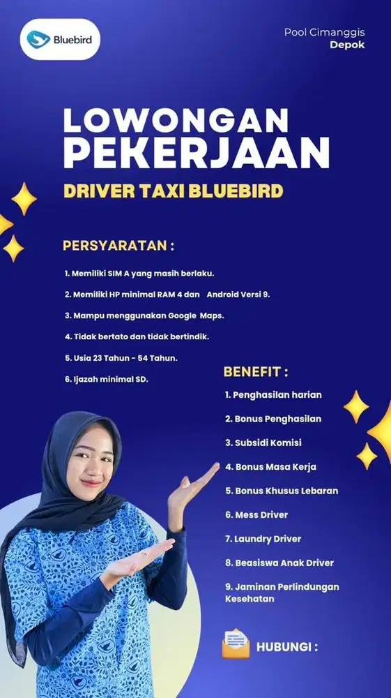 Lowongan Pekerjaan Driver Blue Bird Pool Cimanggis
