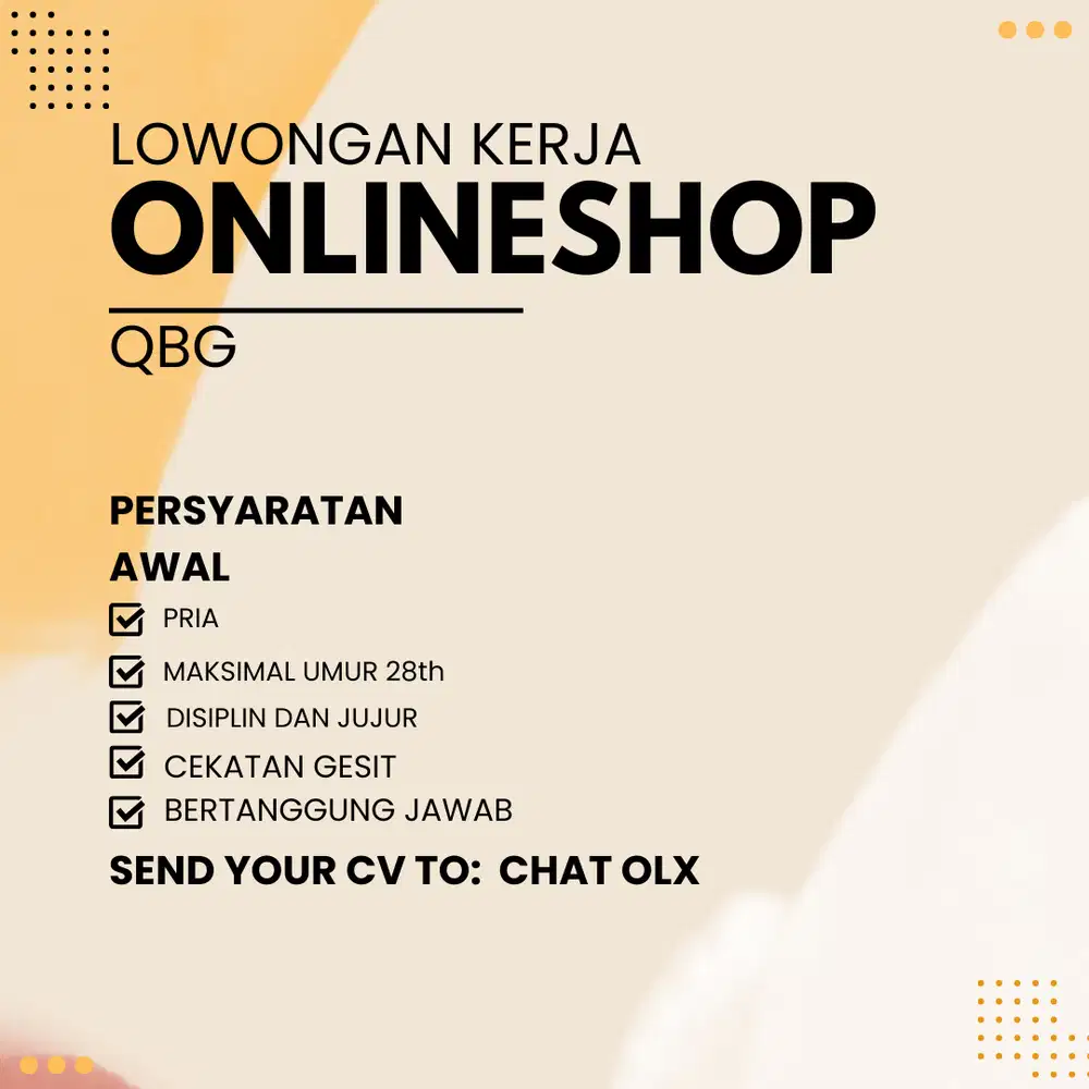 Lowongan Kerja Packing Onlineshop / Dibutuhkan pekerja Packing