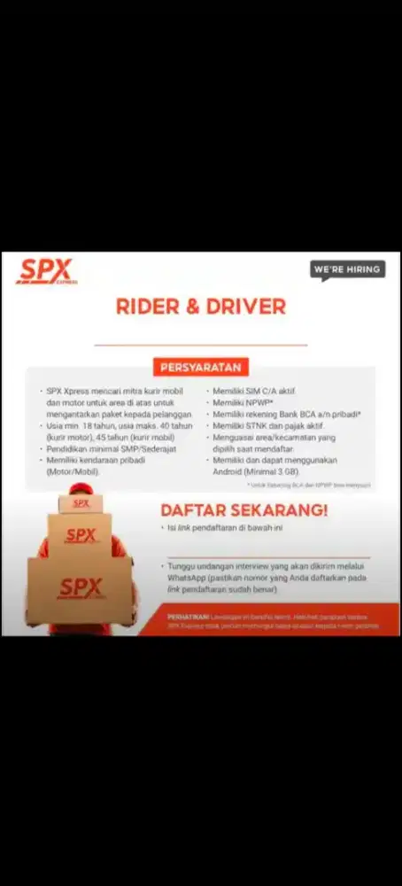 Lowongan shopee express
