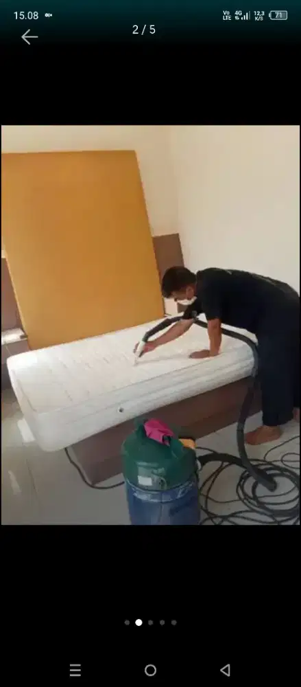 Jasa cuci kasur, springbed, sofa kursi karpet jok mobil dll