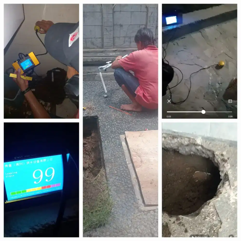 Jasa deteksi kebocoran pipa air dalam bangunan
