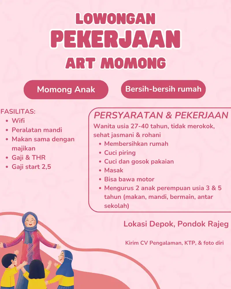 Lowongan Pekerjaan ART Momong