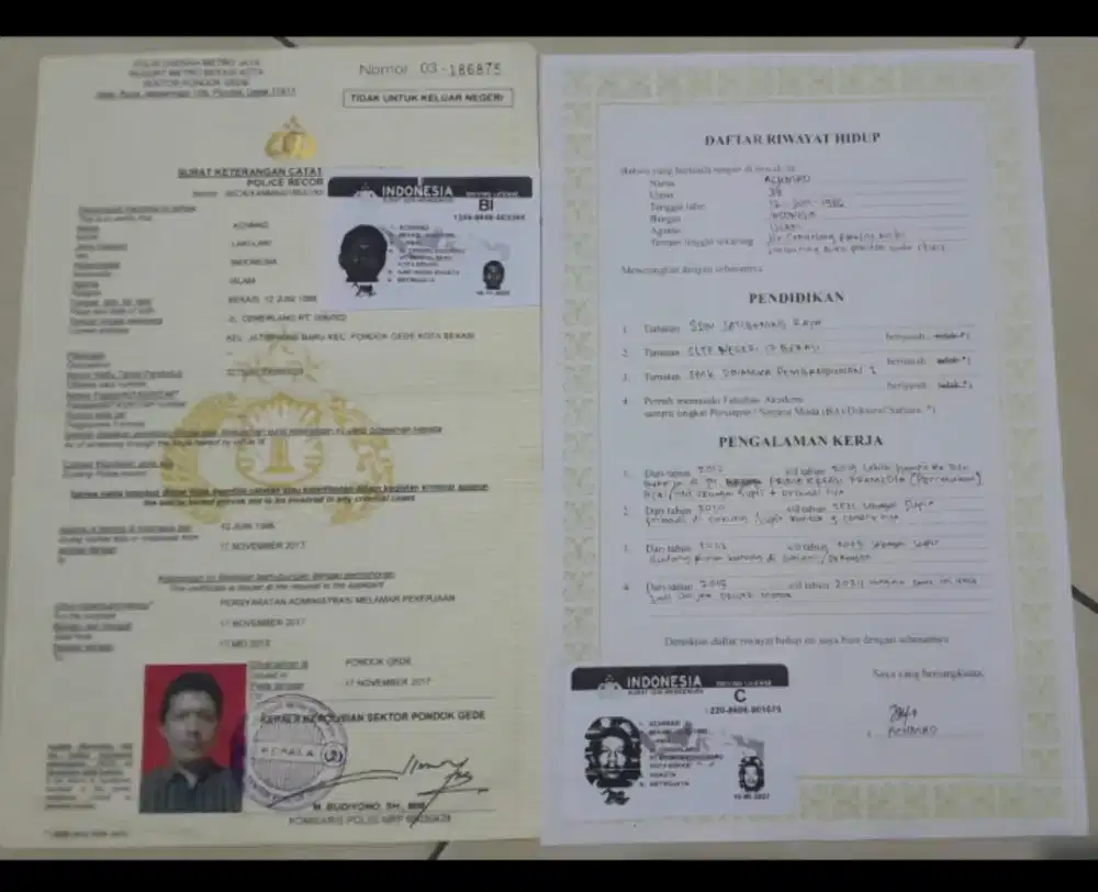 Saya cari pekerjaan sebagai driver/supir pribadi