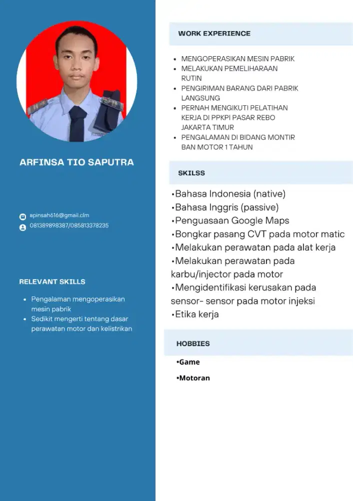 Membutuhkan pekerjaan secepatnya